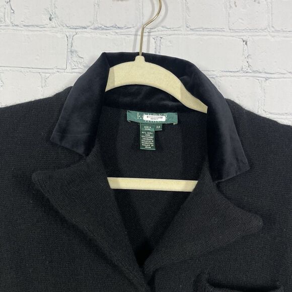 VTG 90’s Ralph Lauren Cardigan Women PP Wool Cashmere Chrest Preppy Old Money - Picture 4 of 13